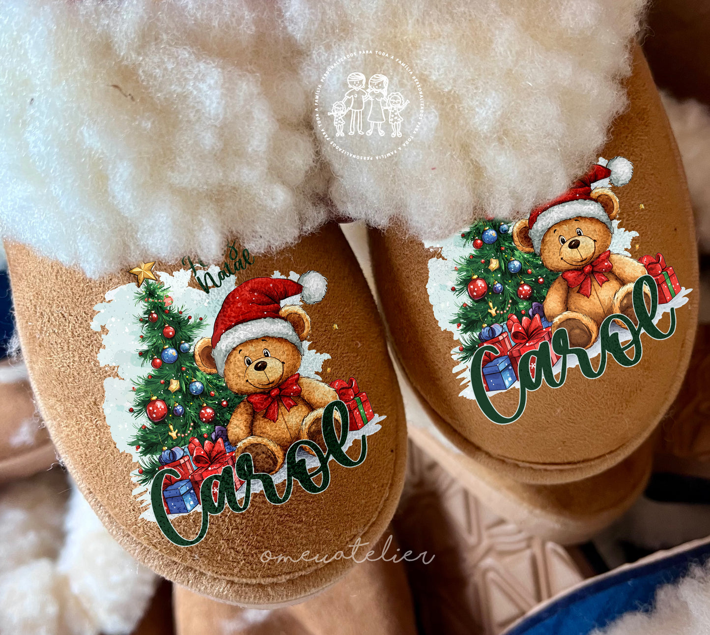 Pantufas da serra personalizadas “Ursinho”