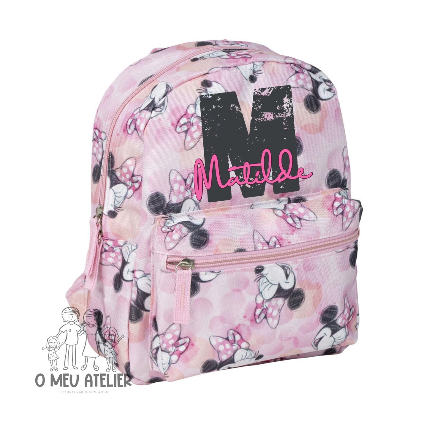 Mochila Creche Minnie c/nome