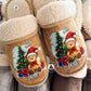 Chinelos de Natal Personalizados com Ursinho – Super Macios e Confortáveis
