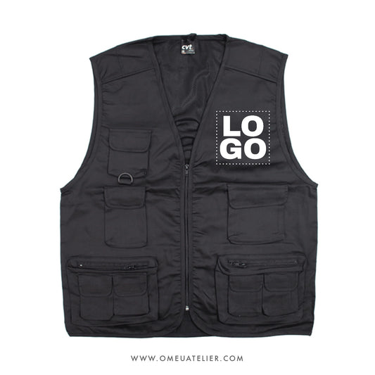 Colete Multibolsos Reporter / Safari para Empresas