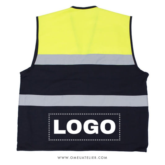 Colete Multibolsos Reporter Personalizado / Safari Refletor para Empresas