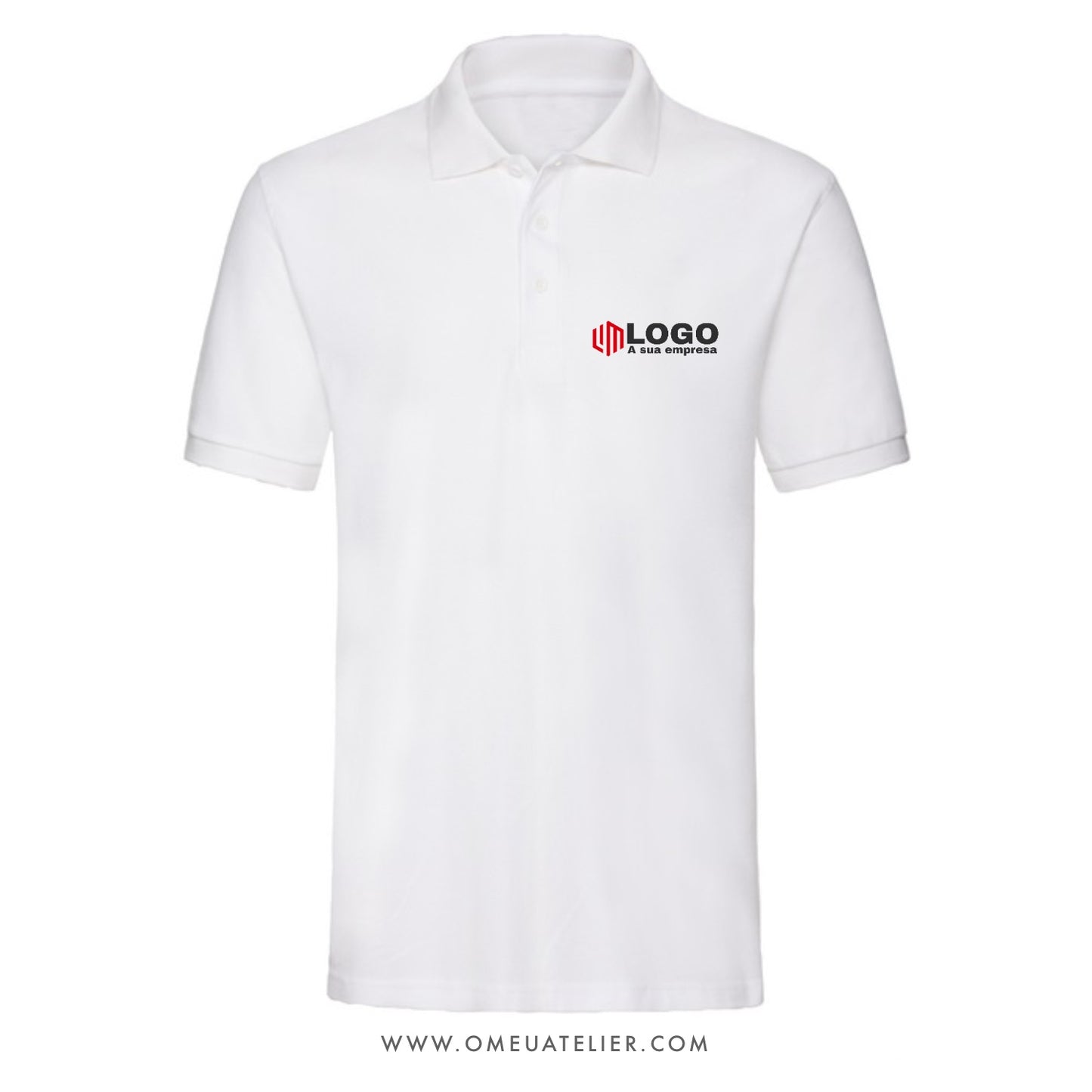 Polo Profissional Personalizado em Algodão – Manga Curta