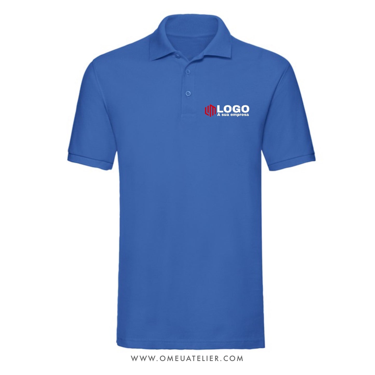 Polo Profissional Personalizado em Algodão – Manga Curta