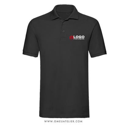 Polo Profissional Personalizado em Algodão – Manga Curta