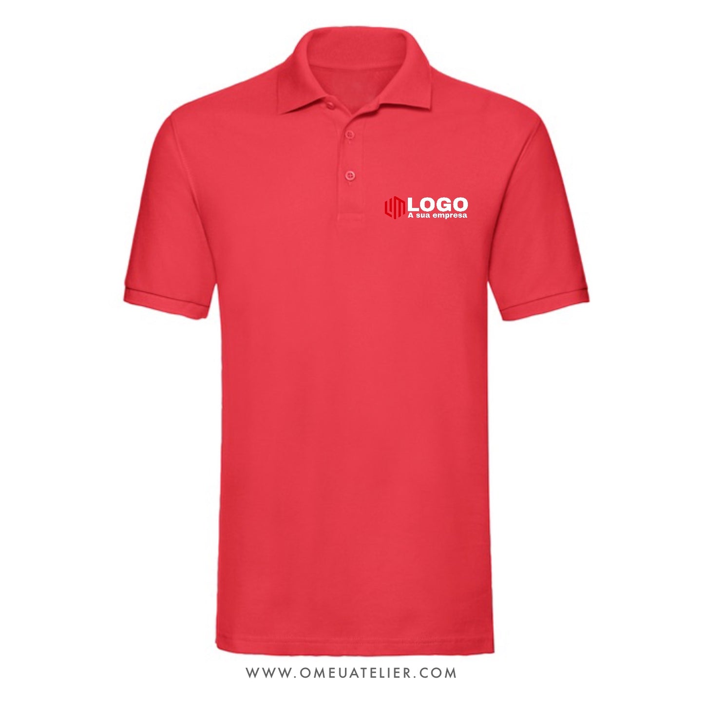 Polo Profissional Personalizado em Algodão – Manga Curta