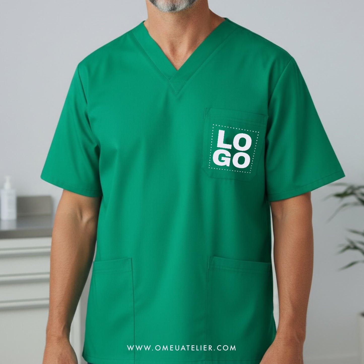 Túnica Médica Unissexo Personalizada | Conforto Profissional