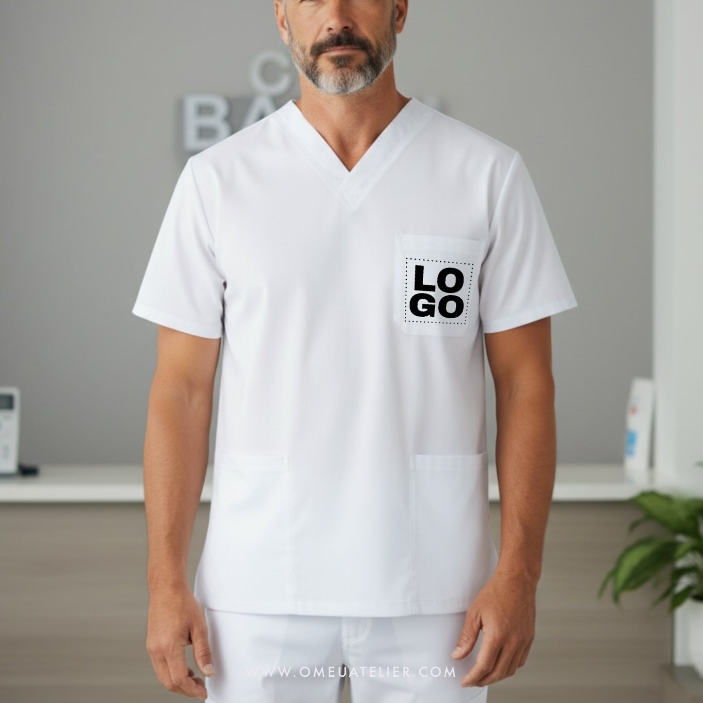 Túnica Médica Unissexo Personalizada | Conforto Profissional