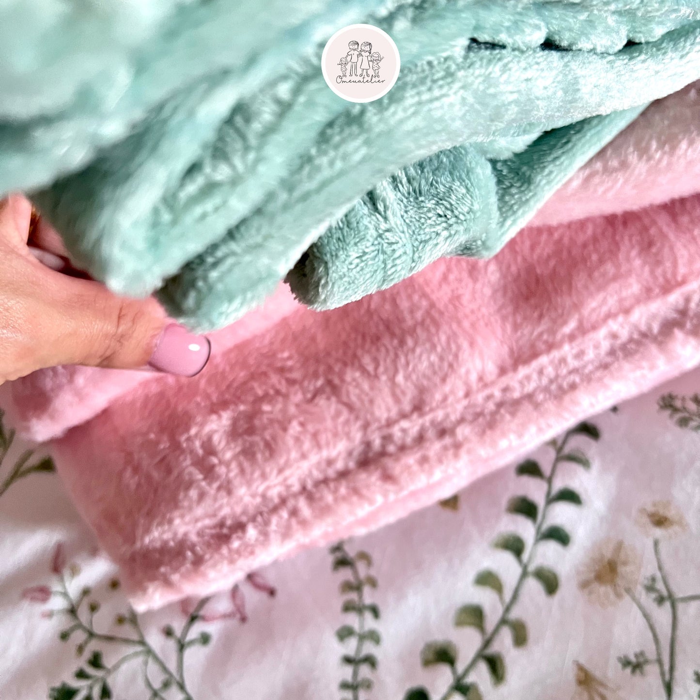 Manta Minky Stitch Personalizada