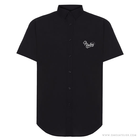 Camisa Profissional de Manga Curta Personalizada – Slim Fit