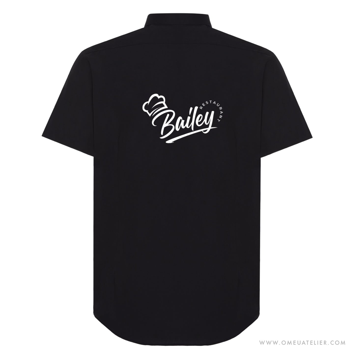 Camisa Profissional de Manga Curta Personalizada – Slim Fit