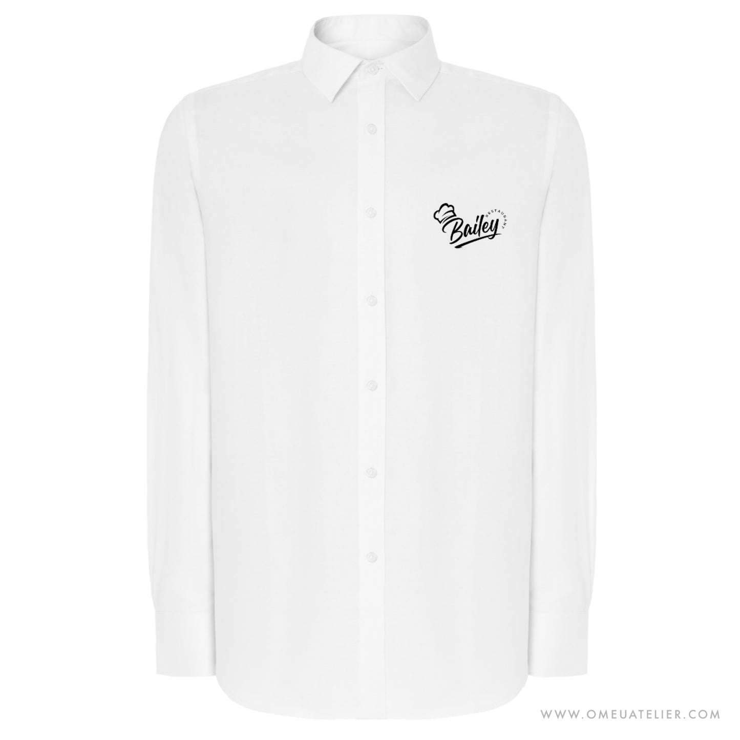 Camisa Profissional de Manga Comprida Personalizada – Slim Fit