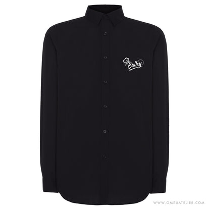 Camisa Profissional de Manga Comprida Personalizada – Slim Fit