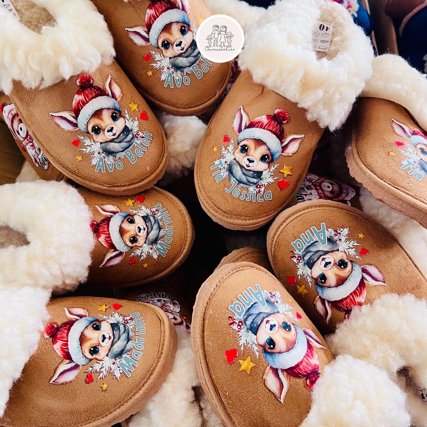 Pantufas da serra personalizadas “Reninha”