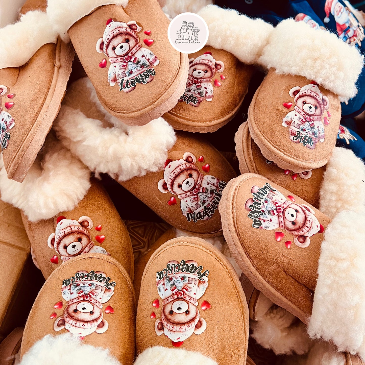 Pantufas da serra personalizadas “Ursinho”