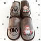 Chinelos de Natal personalizados Avós