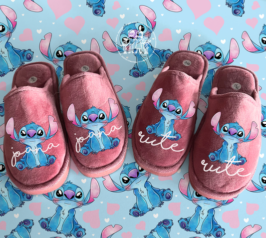 Chinelos personalizados “Stitch”