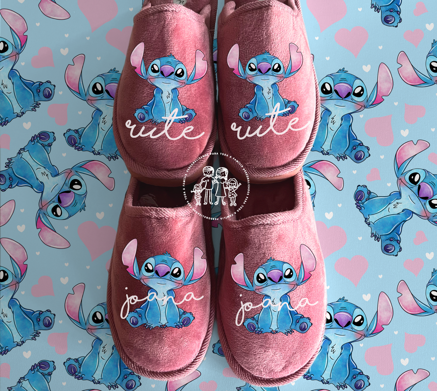 Chinelos personalizados “Stitch”