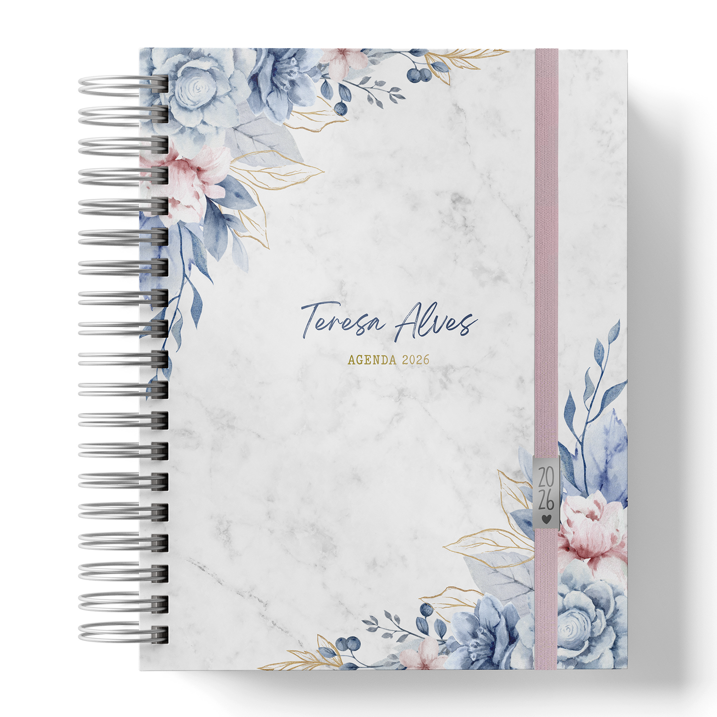 Agenda Personalizada “Floral Blue"