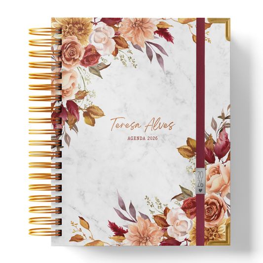 Agenda Personalizada “Floral Warm"