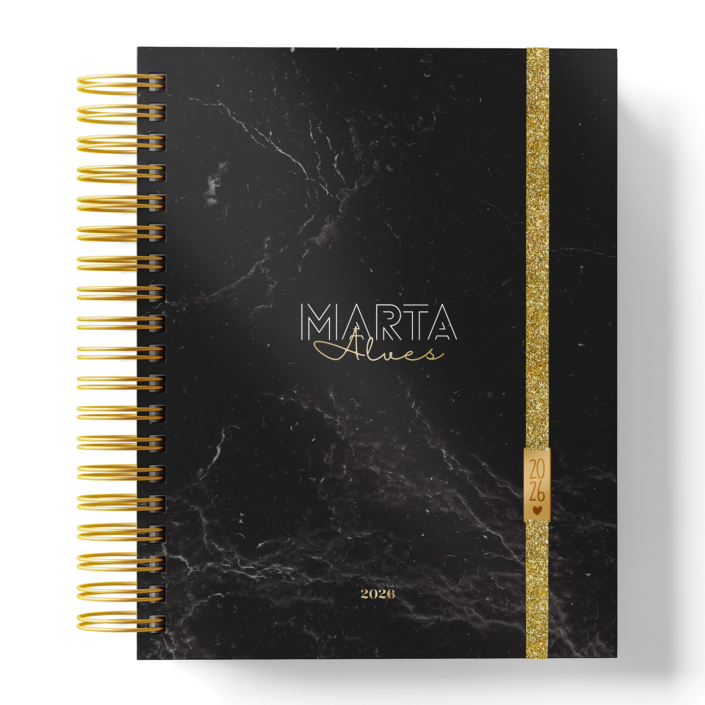 Agenda Personalizada “Black Marble"