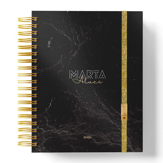 Agenda Personalizada “Black Marble"