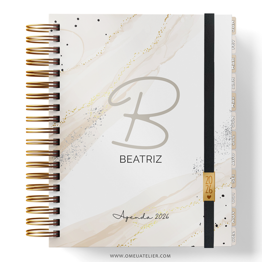 Agenda Personalizada "Marble Gold"