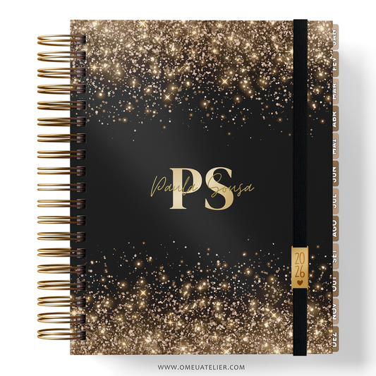 Agenda Personalizada "Glitter Gold"