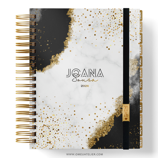 Agenda Personalizada “Marble Gold"