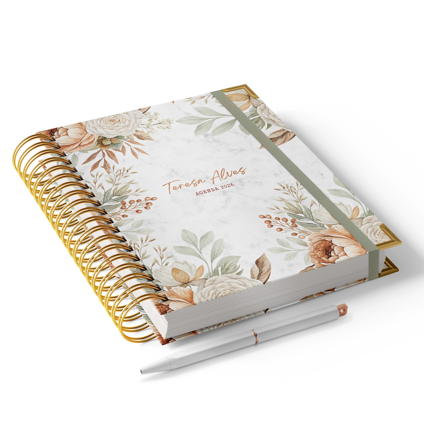 Agenda Personalizada “Floral Green"