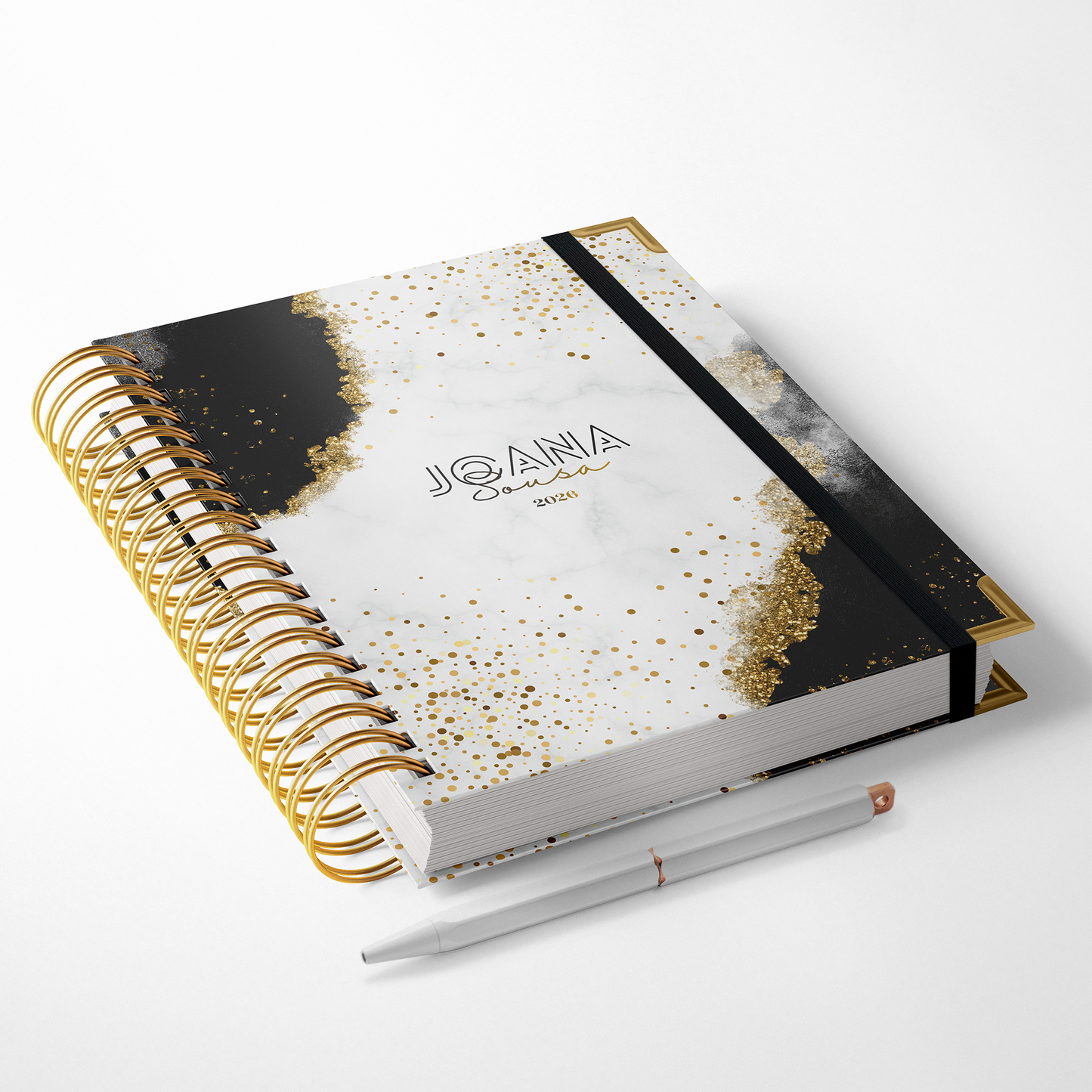 Agenda Personalizada “Marble Gold"