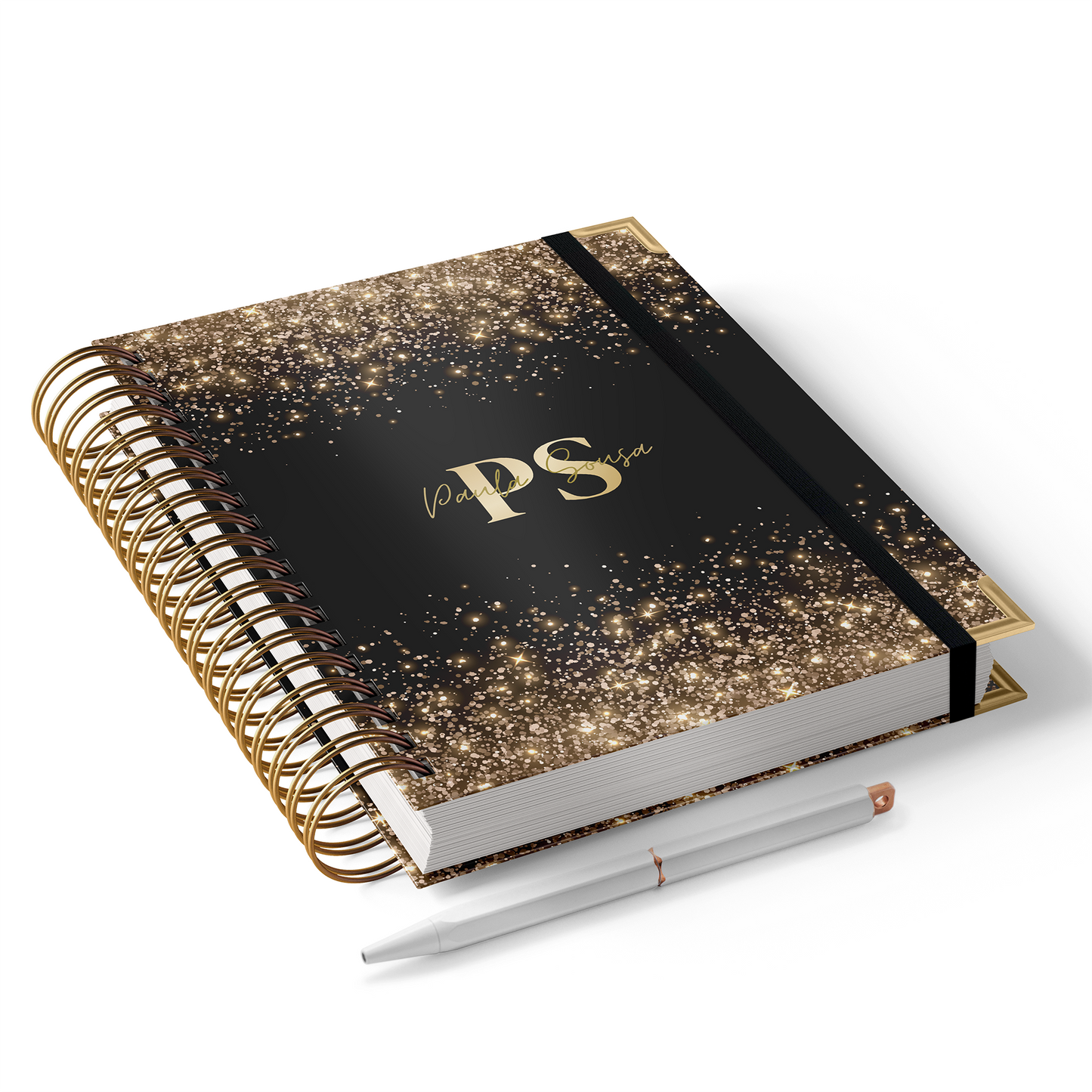 Agenda Personalizada "Glitter Gold"