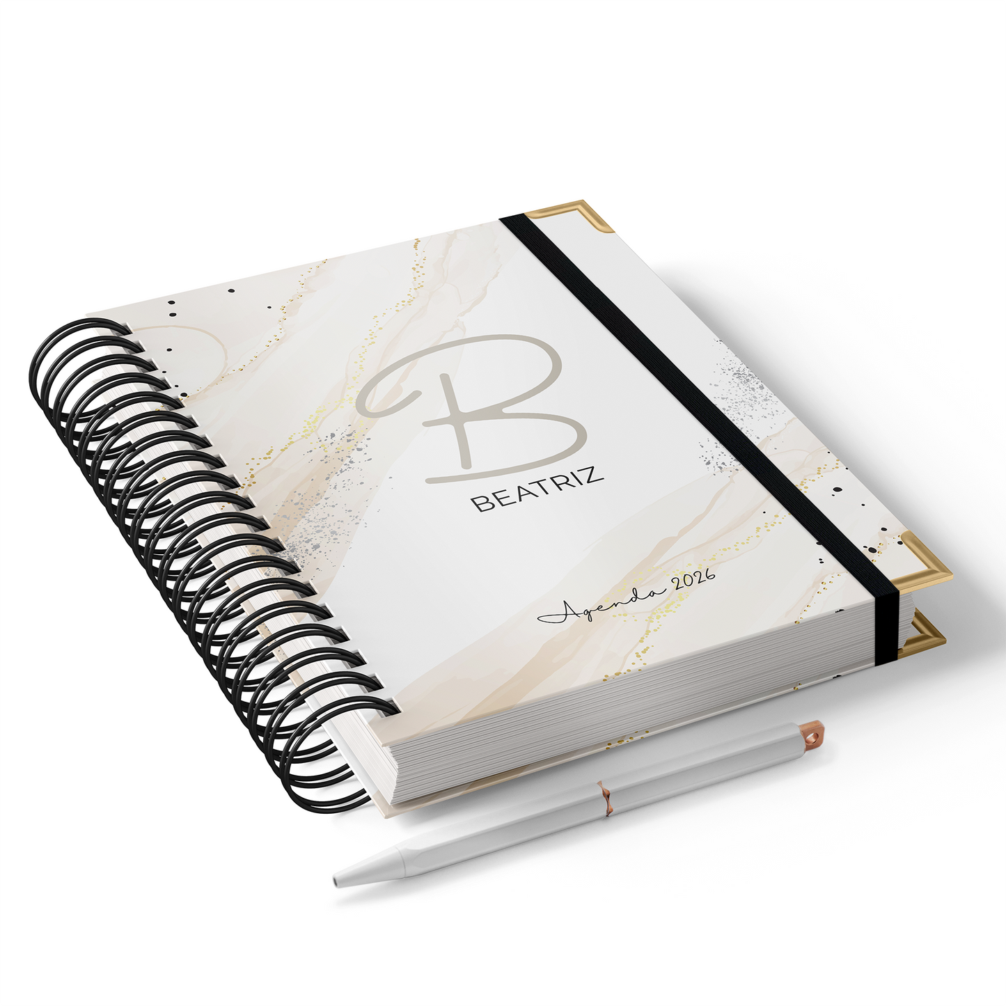 Agenda Personalizada "Marble Gold"