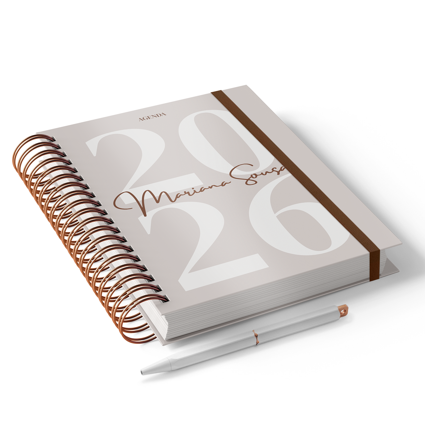 Agenda Personalizada "2026 Creme"