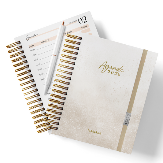 Agenda Personalizada "Light Gold"