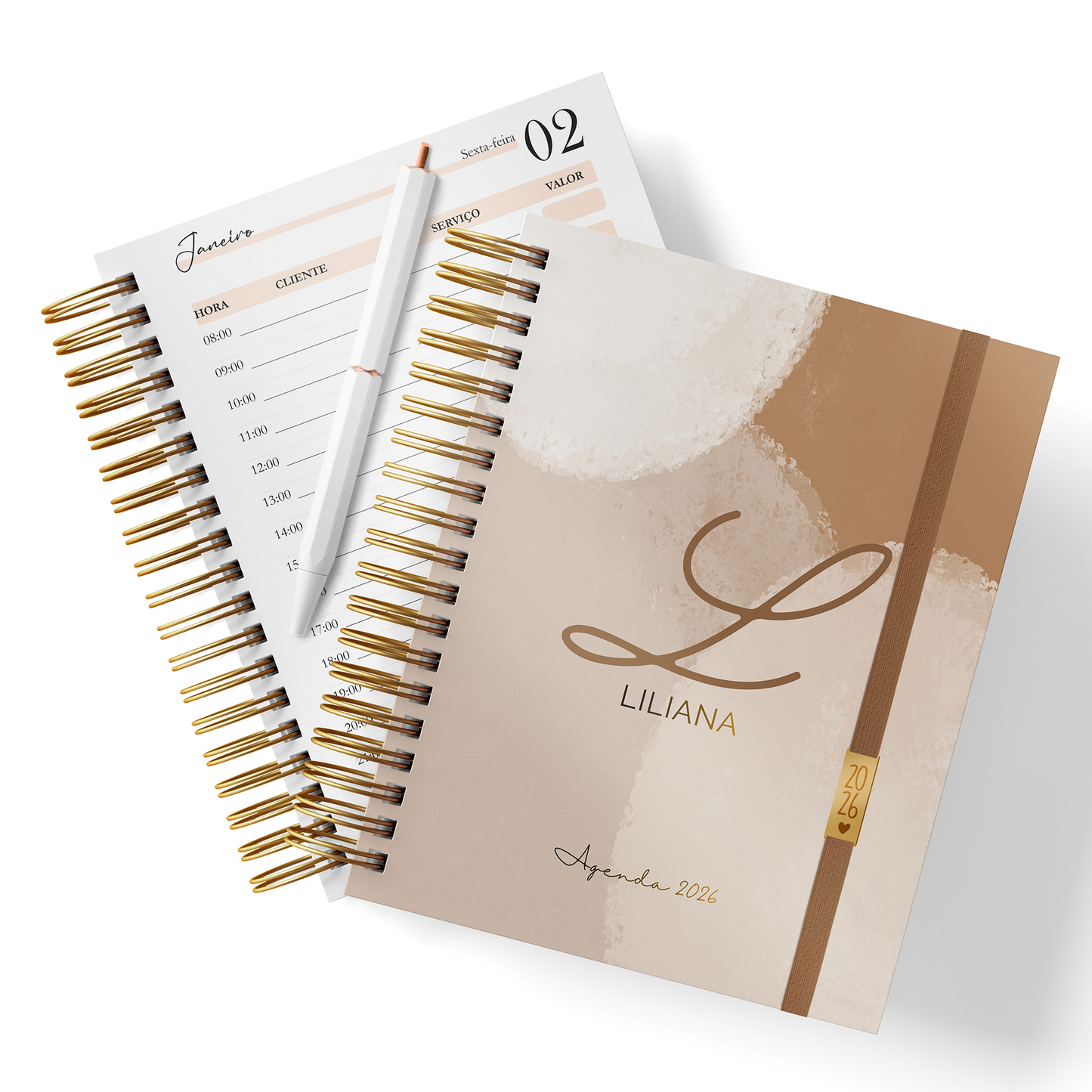 Agenda Personalizada "Abstract Beige"