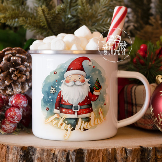 Caneca de esmalte Pai Natal