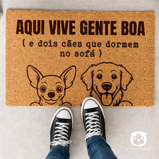 Tapete de entrada personalizado - Gente boa