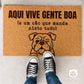 Tapete de entrada personalizado - Gente boa