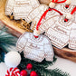 Enfeite de Natal em Madeira Branco Personalizado – Camisola