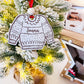 Enfeite de Natal em Madeira Branco Personalizado – Camisola