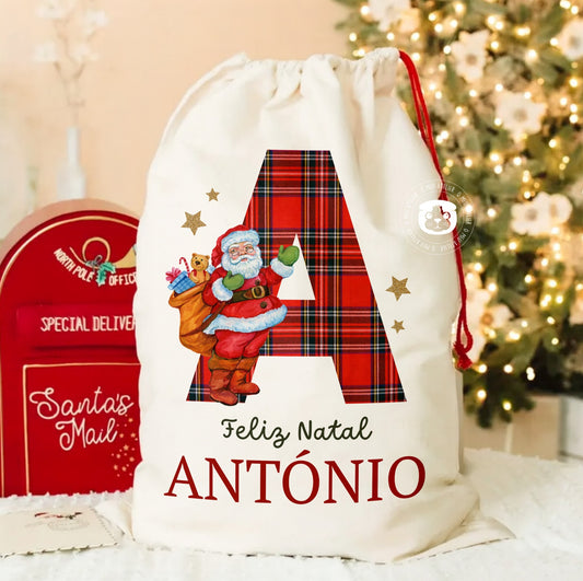 Saco de Natal para Prendas Personalizado