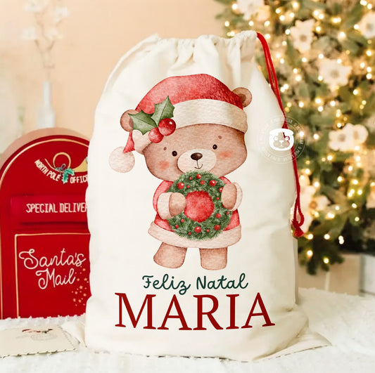 Saco de Natal para Prendas Personalizado