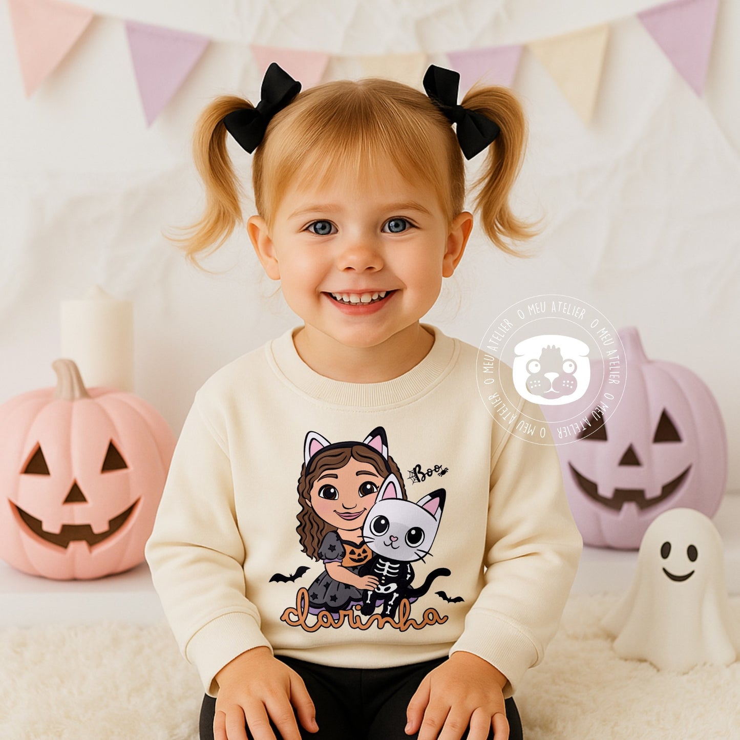 Sweatshirt Infantil Personalizada Halloween