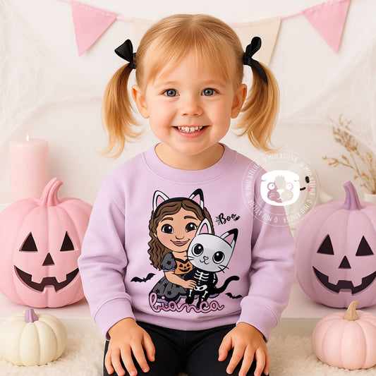 Sweatshirt Infantil Personalizada Halloween