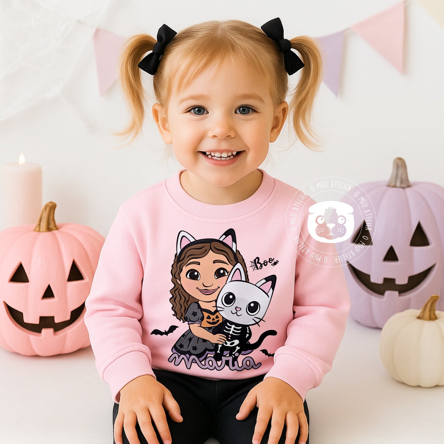 Sweatshirt Infantil Personalizada Halloween