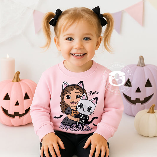 Sweatshirt Infantil Personalizada Halloween