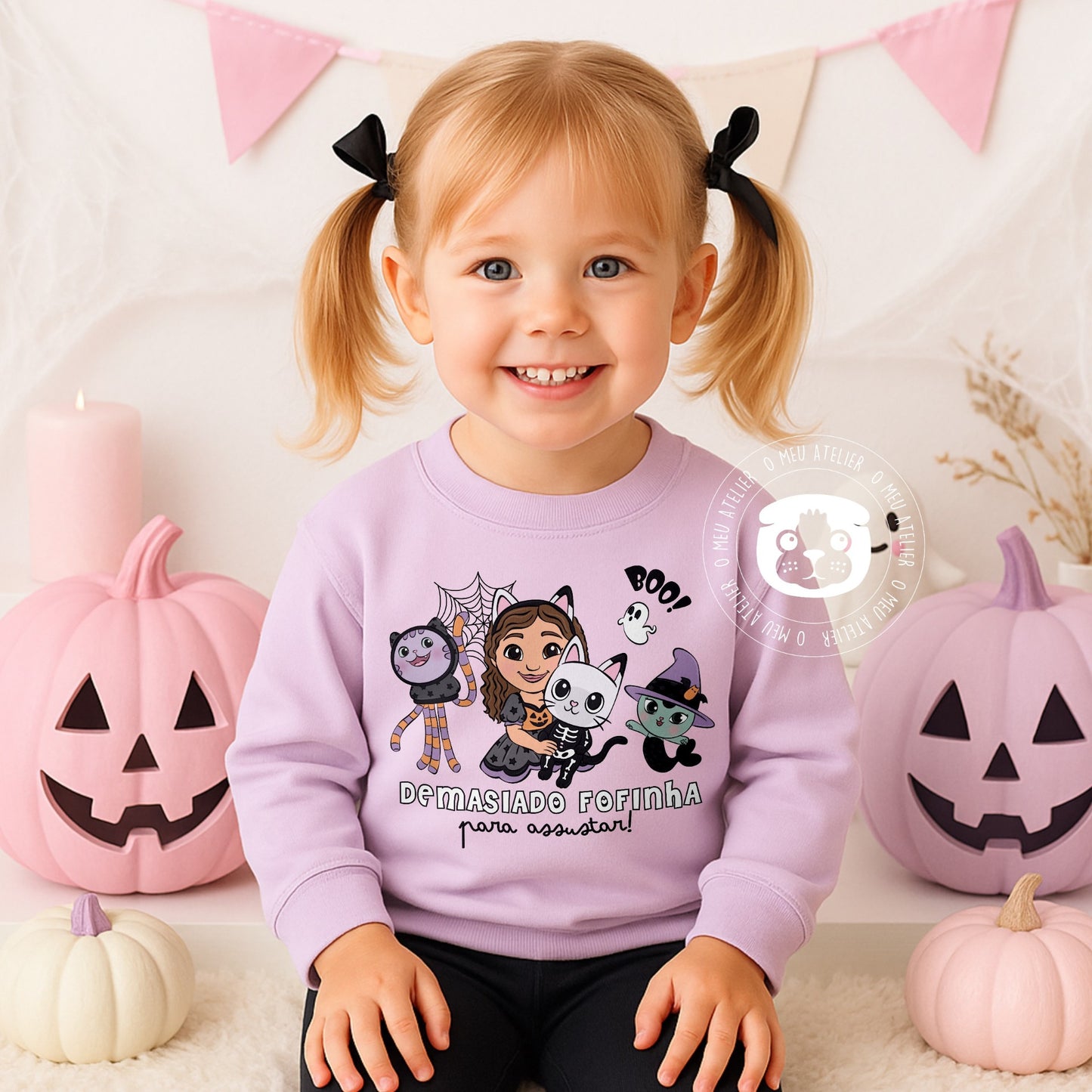 Sweatshirt Infantil Personalizada Halloween