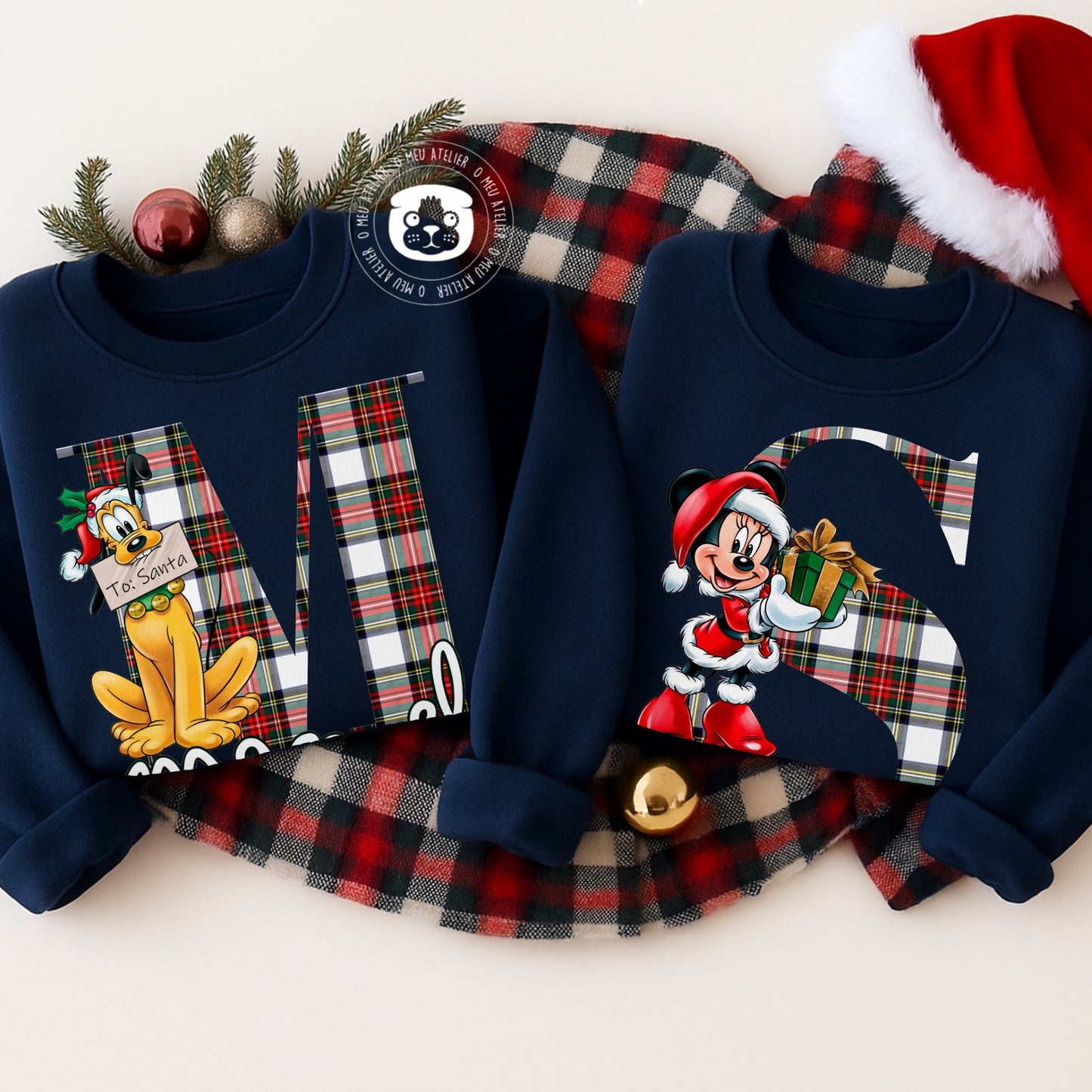 Sweats de Natal Personalizadas – 100% Algodão Cardado