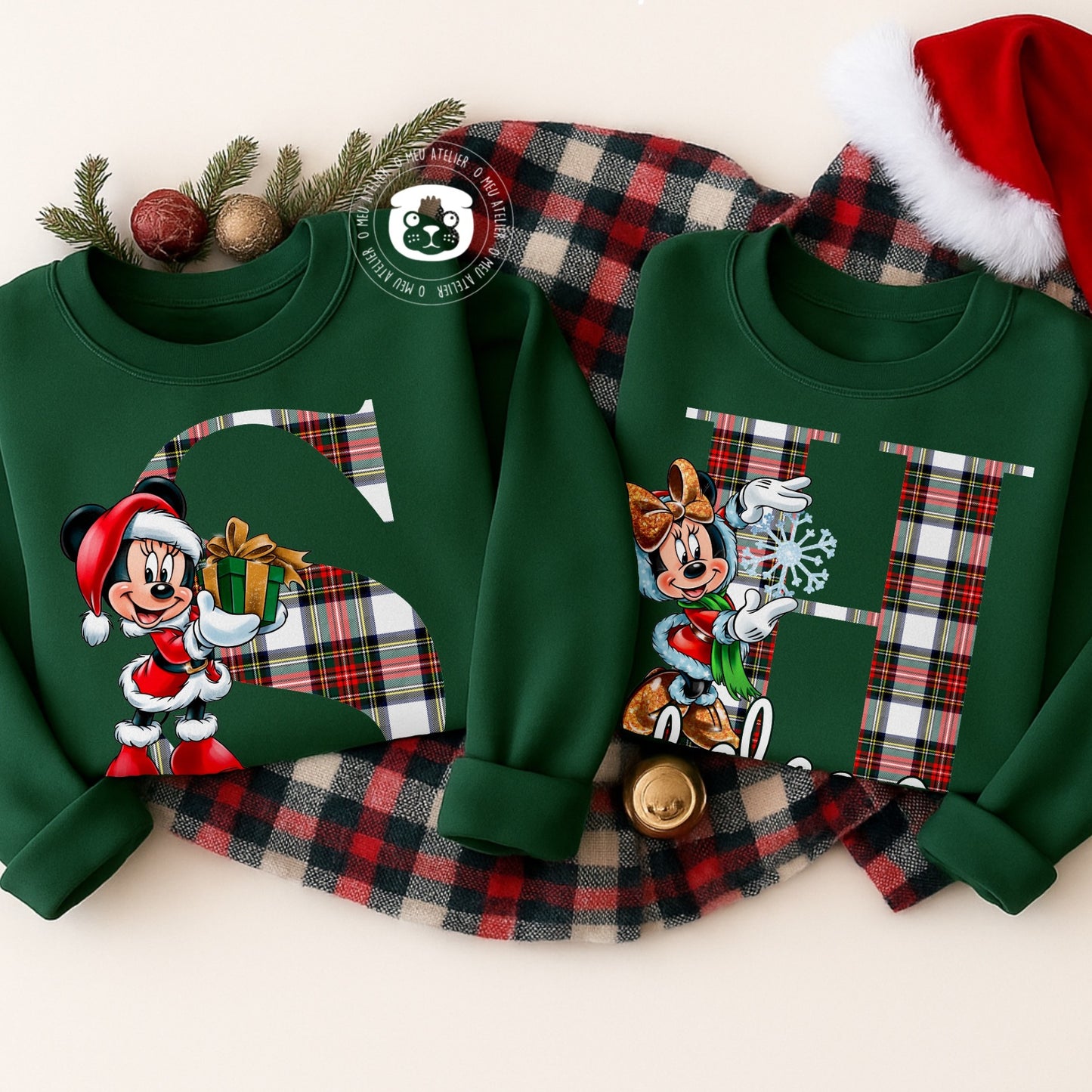 Sweats de Natal Personalizadas – 100% Algodão Cardado