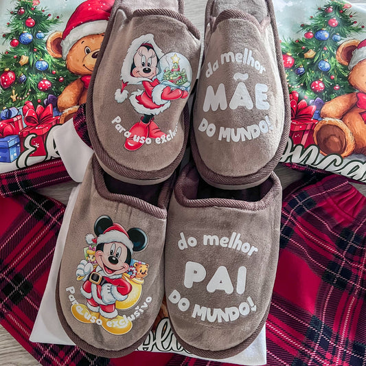 Chinelos de Natal personalizados “Uso exclusivo”